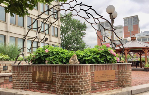 Archway in the Garden of Hope in Boston MA