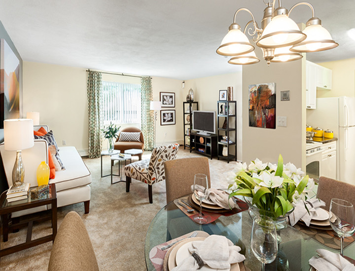 Village Green Living Room and Dining Room